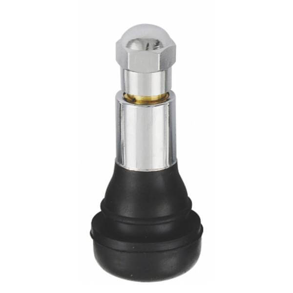 TR413AC - Snap-In Chrome Sleeve Tire Valve - 1.25" Height  - 500pk