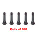 TR418 - Snap-In Rubber Tubeless Tire Valve - For 0.453" Bore Hole - 2" Height - 100 Pack