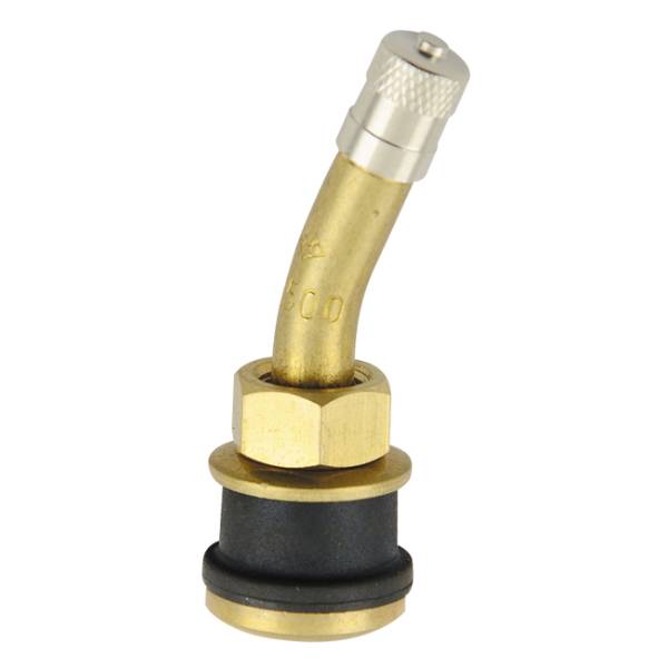 TR500-23 - Clamp-In Truck Tire Valve - 23° Bend  - 100pk