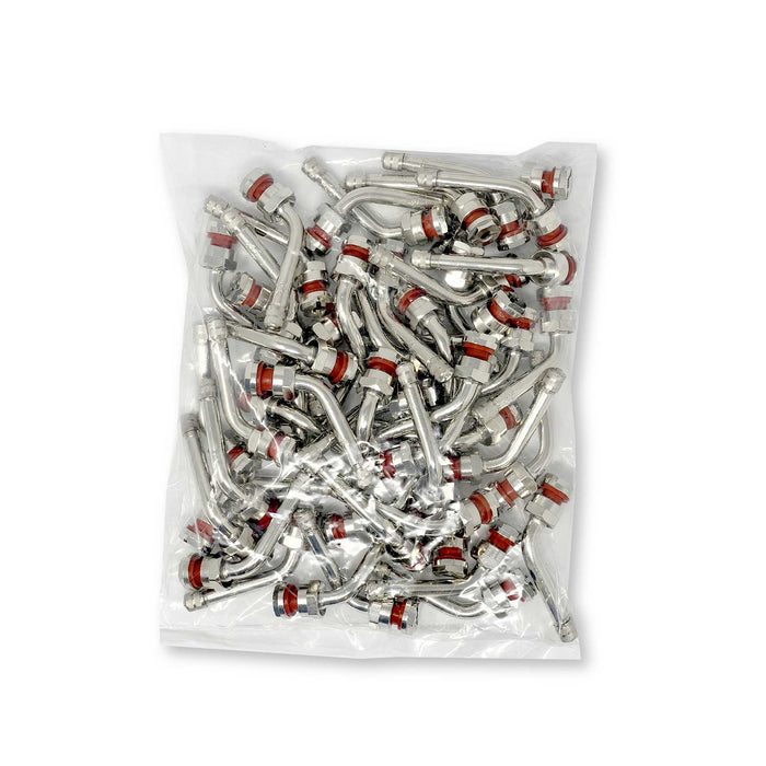TR554D - Clamp-In Truck Tire Valve - 60° Bend - Bag of 50
