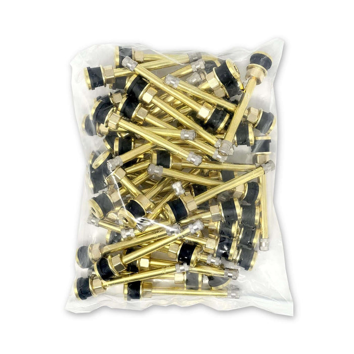TR572 - Válvula de neumático de camión con abrazadera - 3,75" - Recta - Bolsa de 50