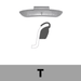 Clip-On WW - T Profile 2.50 oz, Box of 25 - Lead "Grey"