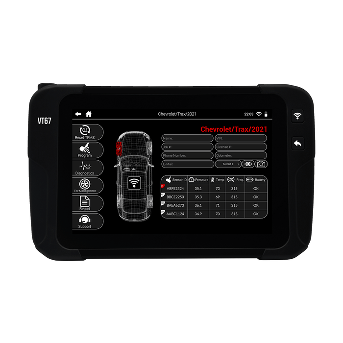 VT67 TPMS Tool + 120 Sensor Kit
