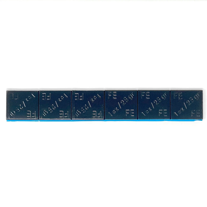 Contrapesos adhesivos para ruedas, 1 oz, 144 segmentos, revestimiento OEM negro