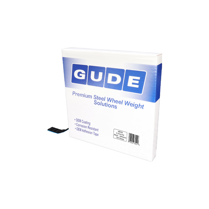 Adhesive Wheel Weight Roll, 1/4 oz, 720 Pc, Black OEM Coating