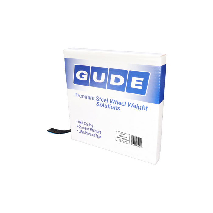 Adhesive Wheel Weight Roll, 1/2 oz, 360 pc, Black Coating