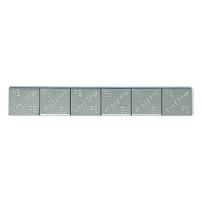 Contrapesos adhesivos para ruedas, 1 oz, 144 segmentos, revestimiento OEM plateado