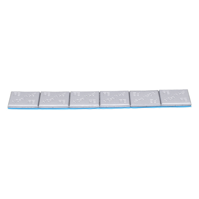 Adhesive Wheel Weights, 1/2 oz, 288 Segments, Silver OEM Coating