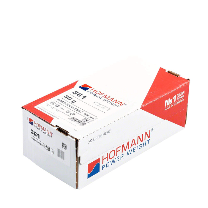 Adhesive Wheel Weight - HPW Type 361 - 30g - Box of 100