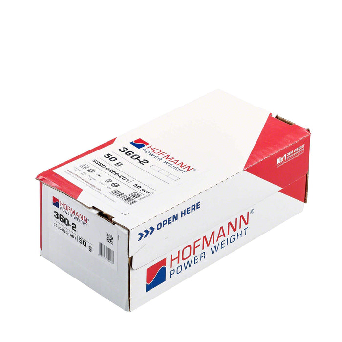 Adhesive Wheel Weight - HPW Type 360 - 50g - Box of 50