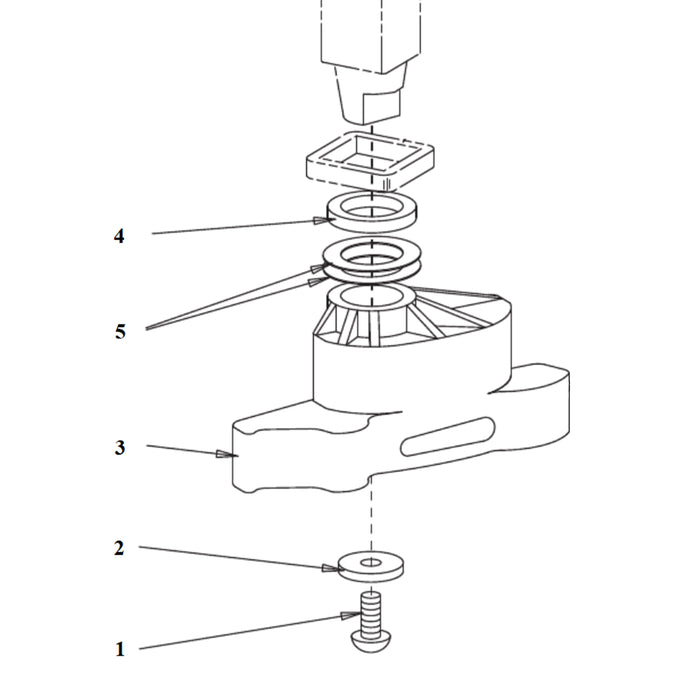 High Spoke M/D Head w/ Low Profile for Coats - USA MADE! Gray - Head Only - 40 pk