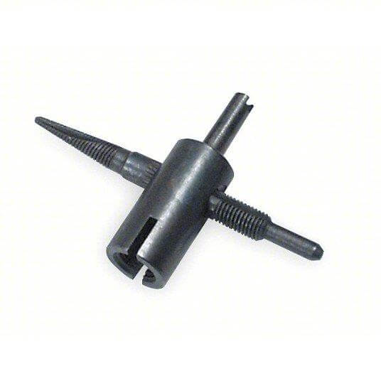 4-Way Valve Core Tool, Black Hardened Steel