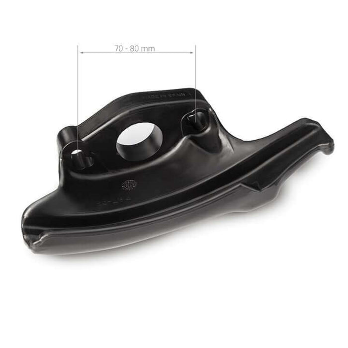 Cabezal M/D de nailon con borde extendido superior e inferior