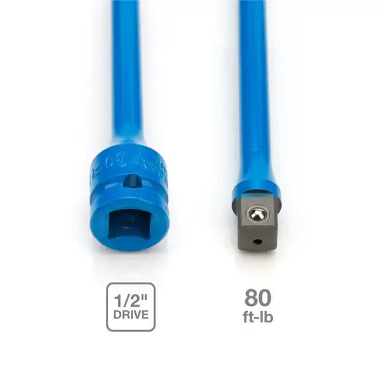 Extensión de torque azul de 80 ft-lb con accionamiento de 1/2 pulgada de Steelman