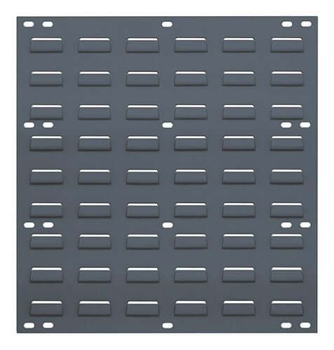 Louvered Panel for Bins - 18" x 19" - Gray