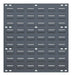 Louvered Panel for Bins - 18" x 19" - Gray