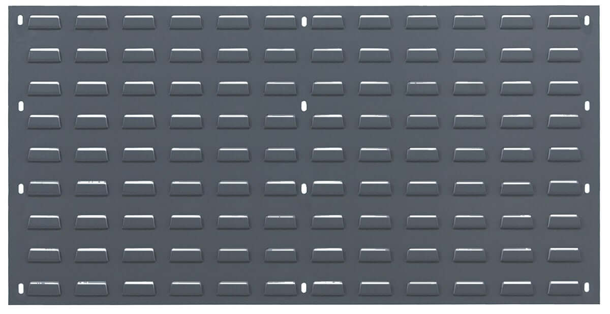 Louvered Panel for Bins - 36" x 19" - Gray
