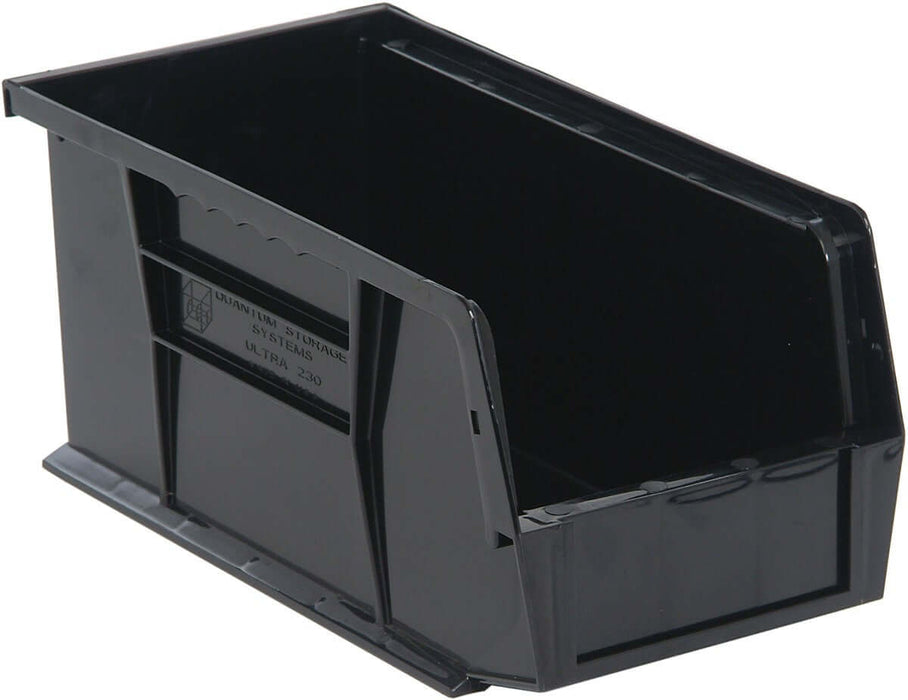 Stack + Hang Bins - 10.875in x 5.5in x 5in - Black - Each
