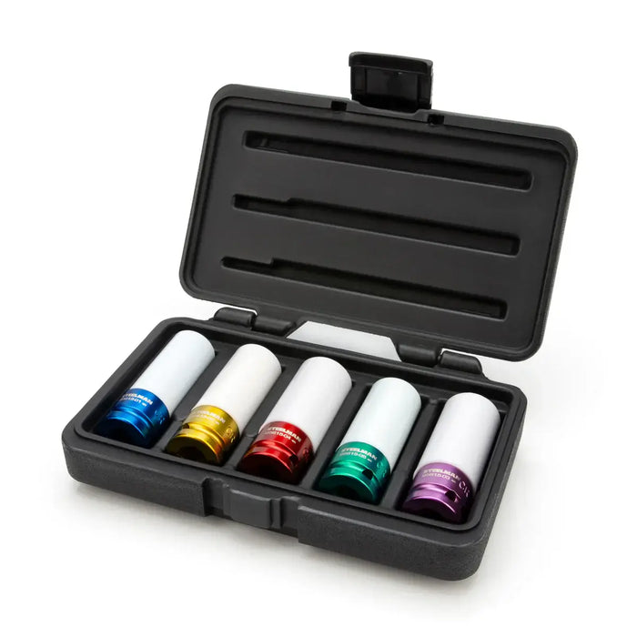 1/2-inch Drive Sleeved Impact Socket Set, 5-Piece