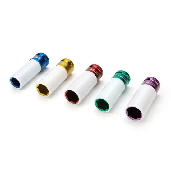 1/2-inch Drive Sleeved Impact Socket Set, 5-Piece