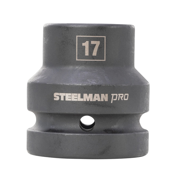 Dado de impacto estándar Budd de 4 puntas, 1 pulg., 17 mm