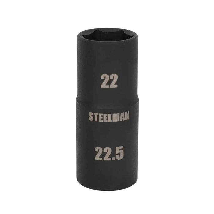 Dado de impacto de 1/2" de profundidad, 22 mm x 22,5 mm, pared delgada