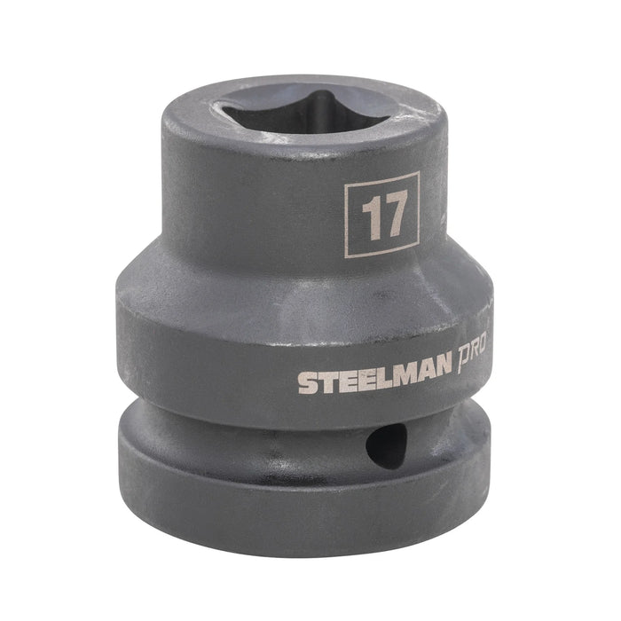 Dado de impacto estándar Budd de 4 puntas, 1 pulg., 17 mm