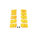 Yellow Rectangular Inserts for Leverless Head Hunter/Corghi   Pack of 10