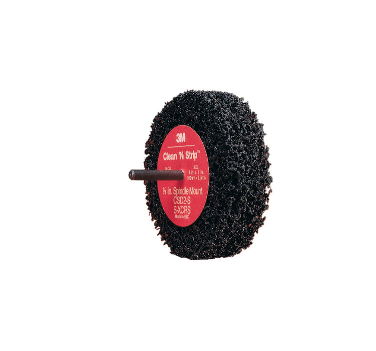 3M Scotch Brite Clean and Strip Buffing Discs, 4 in, 8,000 rpm, Black/Gray