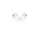 3M Solus 1000 Series Protective Eyewear, Clear Poly Antifog Lens, Green/Black Frame