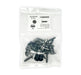 Black Universal Nylon Shield Retainer Head Diameter 11/16", Stem Diameter 5/16",  Stem Length 1 1/16" GM # 10121502 (Pack of 25)