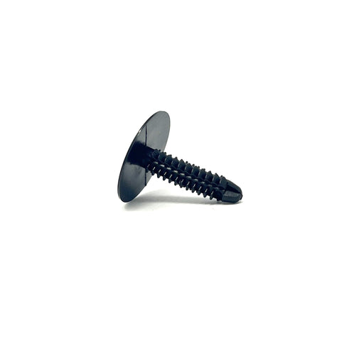 Black Nylon Shield Retainers   1/4" Hole 1" Head 1 1/16" Stem (Pack of 25)