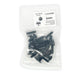 Black Nylon Shield Retainers   9/32" Hole 1 11/64" Stem Lgth (Pack of 25)