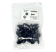 Black Universal Nylon Fascia Bumper Retainer Head Diameter 22mm, Stem Diameter 11mm, Stem Length 28mm Ford # N804379S, Pack of 25