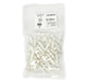 White Nylon Door Push Ret   1/4" Hole Size 11/16" Stem Length (Pack of 50)