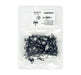 Black Nylon Wheel Opening Molding Push Type Retainer  Head Diameter 19/32", Stem Length 3/4", Fits Into 1/4" Hole GM #21077123 (25 pack)