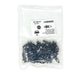 Black Nylon Push Type Retainer  16mm Head Diameter 16mm, Stem Length 20mm, Fits Into 8mm Hole (Pack of 25)