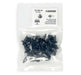 Black Nylon Inner Fender Shield Blind Rivet, Head Diameter 20mm, Stem Length 18mm, Fits Into 8mm Hole (Pack of 25)