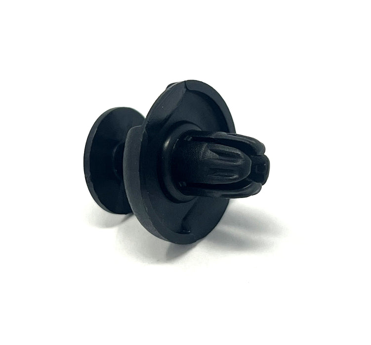 Black Nylon Front Bumper Push Type Retainer Head Diameter 20mm, Stem Length 13mm, Fits Into 10mm Hole (Pack of 25)